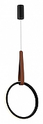 Подвесной светильник ST-Luce Shape SL6131.403.12 цвет плафона/подвески Черный, цвет арматуры Терракот, Черный-1