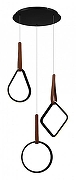 Подвесной светильник ST-Luce Shape SL6131.403.36 цвет плафона/подвески Черный, цвет арматуры Терракот, Черный-1