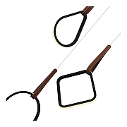 Подвесной светильник ST-Luce Shape SL6131.403.36 цвет плафона/подвески Черный, цвет арматуры Терракот, Черный-2