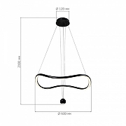 Подвесной светильник ST-Luce Or1one SL6209.403.35 цвет плафона/подвески Белый, Черный, цвет арматуры Черный-2