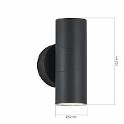 Накладной светильник ST-Luce Tubo SL9008.701.02 цвет плафона/подвески Серый, цвет арматуры Серый-4