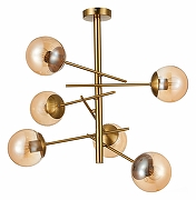 Люстра на штанге EVOLUCE Velio SLE1099-312-06 цвет латунь