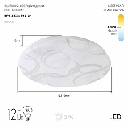 Накладной светильник Эра Slim SPB-6 Slim 7 12-4K цвет плафона/подвески Белый, цвет арматуры Белый-2