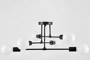 Люстра на штанге Lampit NOVA TC 2010-6 BK цвет арматуры Черный-1