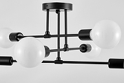 Люстра на штанге Lampit NOVA TC 2010-6 BK цвет арматуры Черный-3