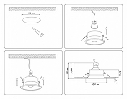 Встраиваемый светильник Ambrella Light TN TN102805 цвет Белый-6