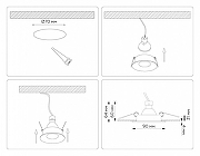 Встраиваемый светильник Ambrella Light TN TN102809 цвет Черный-6