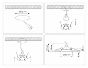 Встраиваемый светильник Ambrella Light TN TN102815 цвет Белый-6