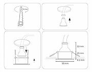 Встраиваемый светильник Ambrella Light TN TN111 цвет Черный-6