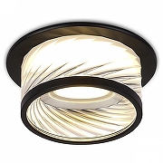 Встраиваемый светильник Ambrella Light TN TN1252 цвет плафона/подвески Прозрачный, цвет арматуры Черный