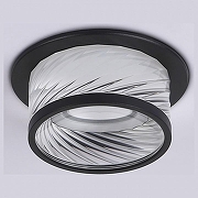 Встраиваемый светильник Ambrella Light TN TN1252 цвет плафона/подвески Прозрачный, цвет арматуры Черный-1