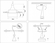 Встраиваемый светильник Ambrella Light TN TN1302 цвет плафона/подвески Белый, цвет арматуры Белый-7