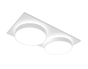 Встраиваемый светильник Ambrella Light TN TN318 цвет плафона/подвески Белый, цвет арматуры Белый-1