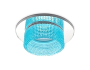 Встраиваемый светильник Ambrella Light TN TN351 цвет плафона/подвески Голубой, цвет арматуры Хром-2