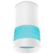 Накладной светильник Ambrella Light TN TN371 цвет плафона/подвески Белый, Голубой, цвет арматуры Белый