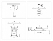 Встраиваемый светильник Ambrella Light TN TN51802 цвет Черный-6