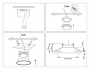 Встраиваемый светильник Ambrella Light TN TN51804 цвет Черный-6