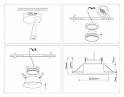 Встраиваемый светильник Ambrella Light TN TN51811 цвет Черный-6