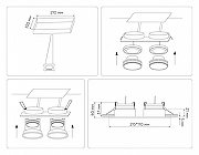 Встраиваемый светильник Ambrella Light TN TN51827 цвет Черный-7