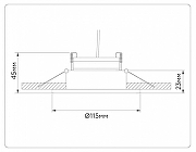 Встраиваемый светильник Ambrella Light TN TN51913 цвет Черный-7