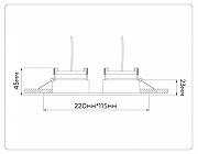 Встраиваемый светильник Ambrella Light TN TN51920 цвет Черный-7