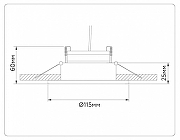 Встраиваемый светильник Ambrella Light TN TN52332 цвет Белый, Золото-7