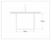Накладной светильник Ambrella Light TN TN52881 цвет белый песок-7