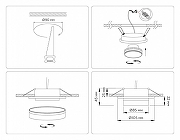 Встраиваемый светильник Ambrella Light TN TN6707 цвет плафона/подвески Белый, цвет арматуры Белый-6