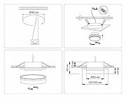 Встраиваемый светильник Ambrella Light TN TN6710 цвет плафона/подвески Черный, цвет арматуры Черный-6