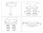 Встраиваемый светильник Ambrella Light TN TN6711 цвет плафона/подвески Белый, цвет арматуры Белый-7