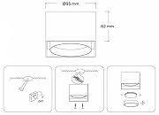 Накладной светильник Ambrella Light TN TN70866 цвет плафона/подвески Черный, цвет арматуры Черный-6