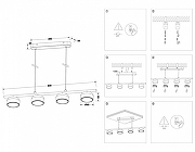 Подвесной светильник Ambrella Light TN TN71037 цвет плафона/подвески Белый, цвет арматуры Белый-5
