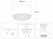 Накладной светильник Ambrella Light TN TN71275 цвет плафона/подвески Черный, Золото, цвет арматуры Черный-7
