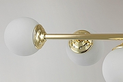 Люстра на штанге Lampit FINO TP 2008-5 GD цвет плафона/подвески Белый, цвет арматуры Золото-3