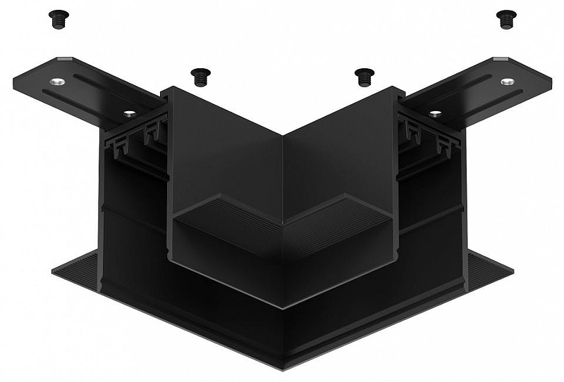 Соединитель угловой L-образный для треков встраиваемых Denkirs Smart TR2112-BK 