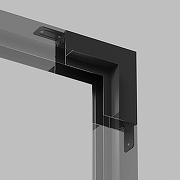 Соединитель угловой L-образный для треков встраиваемых Denkirs Smart TR2118-BK цвет арматуры Черный-1