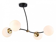 Люстра на штанге Ambrella Light TR TR2544 цвет плафона/подвески Белый, цвет арматуры Бронза, Черный