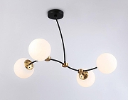 Люстра на штанге Ambrella Light TR TR2544 цвет плафона/подвески Белый, цвет арматуры Бронза, Черный-3