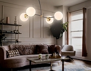 Люстра на штанге Ambrella Light TR TR2544 цвет плафона/подвески Белый, цвет арматуры Бронза, Черный-5