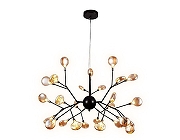 Люстра Ambrella Light TR TR3013 цвет плафона/подвески Оранжевый, цвет арматуры Черный-1