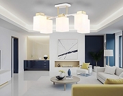 Люстра на штанге Ambrella Light TR TR303047 цвет плафона/подвески Белый, цвет арматуры Белый, Золото-5