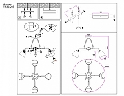 Люстра на штанге Ambrella Light TR TR303293 цвет плафона/подвески Белый, цвет арматуры Черный-4
