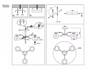 Люстра на штанге Ambrella Light TR TR303311 цвет плафона/подвески Белый, цвет арматуры Черный-5