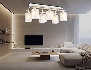 Люстра Ambrella Light TR TR3033247 цвет плафона/подвески Белый, цвет арматуры Белый, Коричневый-5