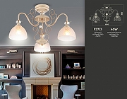 Люстра на штанге Ambrella Light TR TR3055 цвет плафона/подвески Белый, цвет арматуры Белый, Золото-1