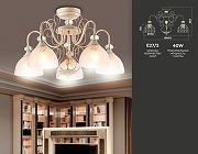 Люстра на штанге Ambrella Light TR TR3057 цвет плафона/подвески Белый, цвет арматуры Белый, Золото-1