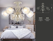 Люстра на штанге Ambrella Light TR TR3066 цвет плафона/подвески Белый, цвет арматуры Белый, Золото-2