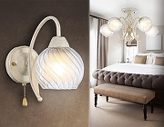 Бра Ambrella Light TR TR3074 цвет плафона/подвески Белый, Прозрачный, цвет арматуры Белый, Золото-6