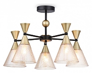 Люстра на штанге Ambrella Light TR TR3171 цвет плафона/подвески Бежевый, цвет арматуры Золото, Черный