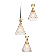 Подвесной светильник Ambrella Light TR TR3175 цвет плафона/подвески Бежевый, цвет арматуры Золото, Черный-4